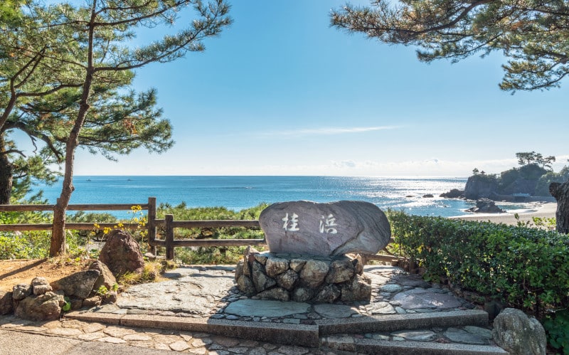 Scenery of Katsura-hama beach